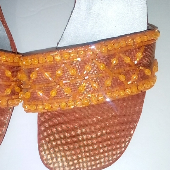 Lu & Natty orange heel sandals - Picture 2 of 8